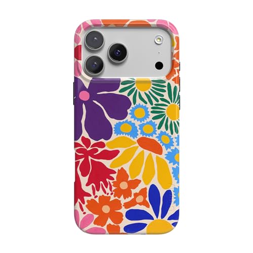 Casely iPhone 17 Pro Case | Flower Patch | Multi-Color Floral | Compatible with MagSafe | Classic Ultra Slim Design