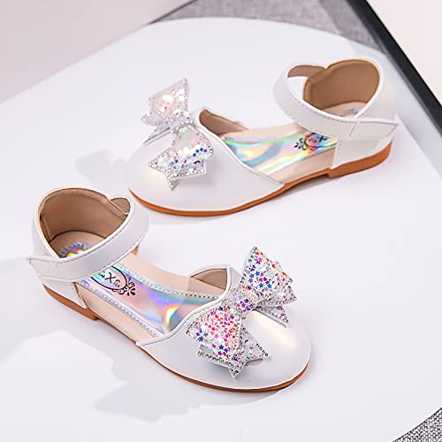 Baby Girl Shoes, 1-12 Years Girls Baby Princess Shoes Star Sequin Rhinestone Bow Sandals Pearl Bling Dancing Shoes3