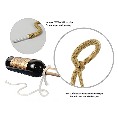 Soporte colgante creativo para botellas de vino yabaa miniatura 5
