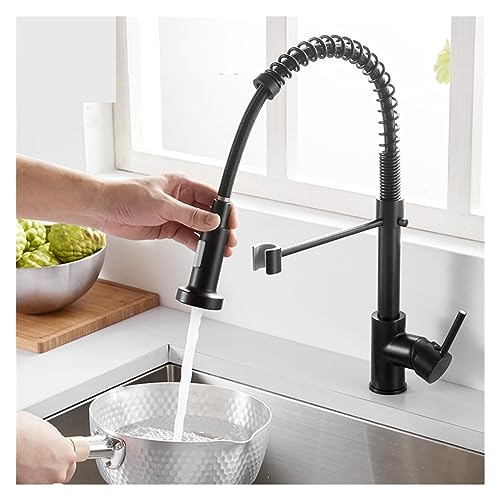 Grifo de fregadero mate con grúa monomando de agua fría y caliente 5