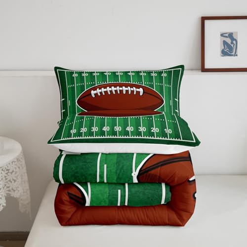 Image of Feelyou Kids American Football Comforter Set Queen Size for Boys