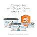 Diaper Genie Classic Gift Set | Baby Registry Must-Have | Odor Control with Push-N-Lock | Refill Supply for Up to 1,245 Newborn Diapers