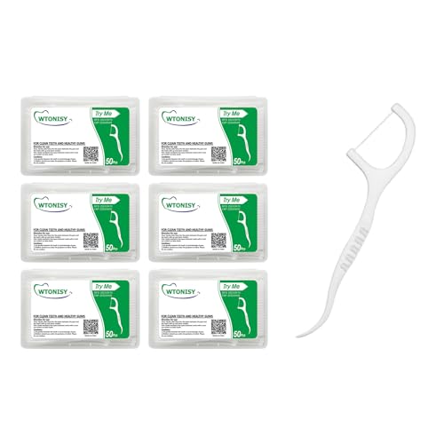 Unflavored Dental Floss Picks 300 Count Travel Tooth Picks Flossers Sticks for Teeth car Work Office Family Hotel Restaurant use Portable Floss Dispenser