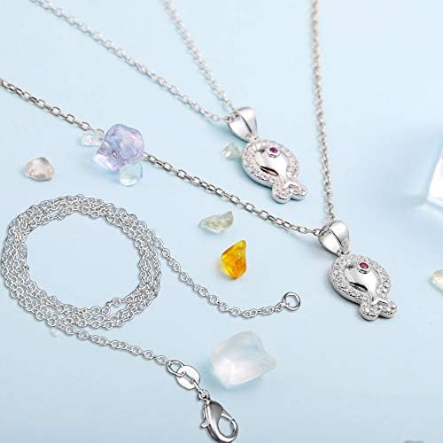 35 PCS Necklace Chains for Jewelry Making, FineGood 18 20 22 24 Silver Necklace Extender Chians DIY Necklace Chains for Girls Women