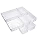 Organizer Cassetti 4 Misure riutilizzabile Diverse Plastic Scatole Stoccaggio di Trucco per Camera da Letto, Cucina, Bagno, Ufficio 7Pcs