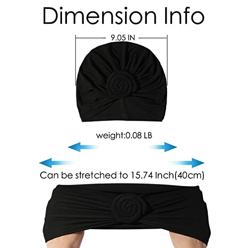 Image of KYNARI Turban Head Wraps for Women, Pretied Stretch Bonnet Hair Wrap