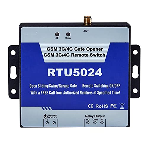 Motor de puerta corrediza, 3G 4G GSM Acceso al abridor de puerta Control remoto por teléfono gratuito Sistemas de alarma for el hogar Seguridad for el abridor de puerta automático RTU5024(3G version)