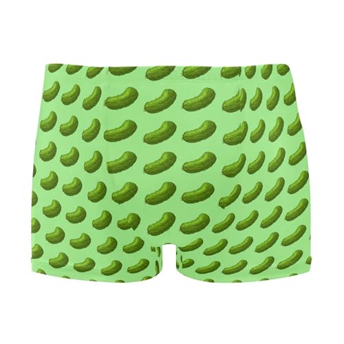 Cucumber Vegetable Mens Swim Trunk Swimwear Bathing Suit Swim Brief Square Leg Board Short S B0404849