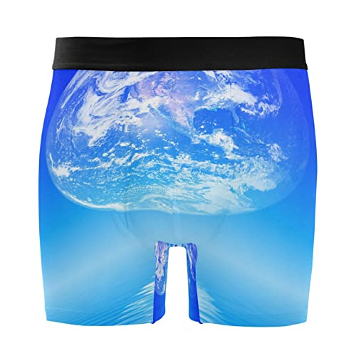 Calzoncillos para hombre bóxer elásticos Vnurnrn pack de 2 ropa interior cómoda azul lago tierra