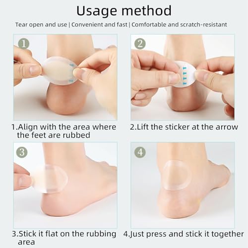 Image of Hydrocolloid Blister Bandages for Feet, PARWART 34 Pcs Variety Pack Waterproof Moleskin for Blisters Used for Blister Prevention and Healing, for Toe Heel Foot Hands Feet, No Foreign Body Sensation