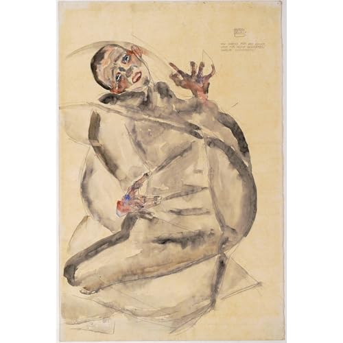Impression sur toile Egon Schiele d'une netteté absolue avec finitions haut de gamme 76x101cm