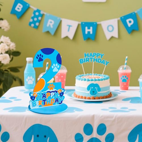 Patte de chien déco anniversaire 2 ans en bois naturel