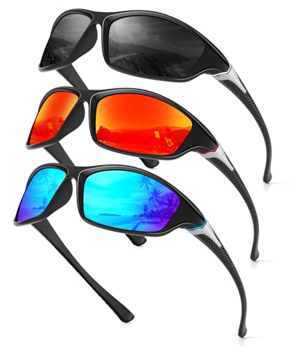 Sports Mens-Sunglasses Polarized Sunglasses-Men: Sunglasses for Men UV Protection for Running Cycling Fishing