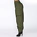 Pervobs Women Pants, Big Pants for Women Casual High Waist Harem Bottoms Solid Elastic Waist Pants with Pockets (M, Army Green)