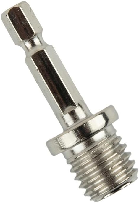 3-Pack Metal For M14 Thread Adapter with /4 Hex Shank Extender for Polishing Disc Connector, Electric Drill Extension Rod and Sanding Pad Attachment Tool