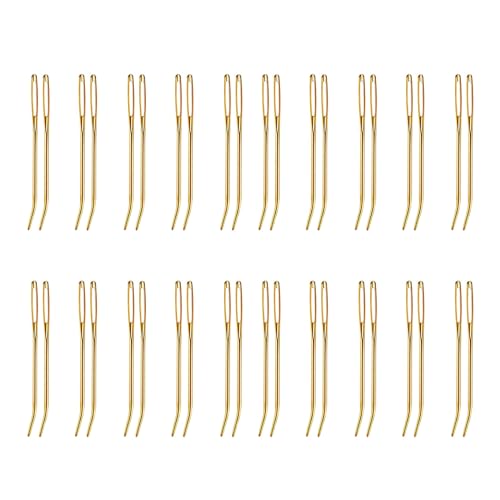 20x Large Eye Curved Needle Multifunctional Sewing Needle Darning Needle Easy to Thread Sweater Stitching Needle