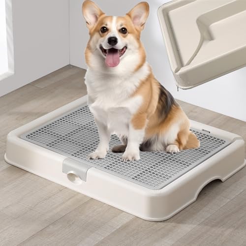 Smart Paws しつけ用 ステップトレー レギュラー 犬のトイレペット トイレ (はいいろ)