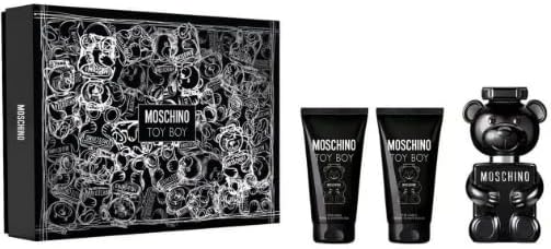 MOSCHINO Zestaw zabawek dla chłopców 50 ml woda perfumowana spray 50 ml żel pod prysznic + 50 ml balsam po goleniu - 1 zestaw