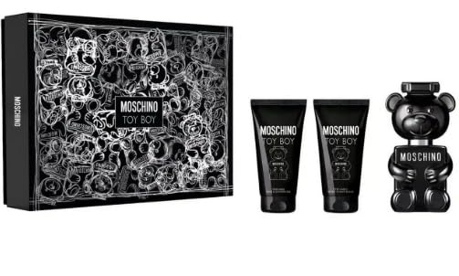 MOSCHINO TOY BOY SET 50ML EAU DE PARFUM SPRAY+50ML SHOWER GEL+50ML AFTER SHAVE BALM - 1 SET