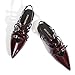 RONILURN Women's Flats Ballet Ballerina Pointed Toe Slingback Flats with Strap Low Heel Fashion Buckle Dress Work Casual Shoes for Women Burgundy
