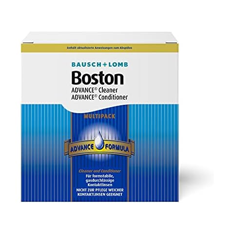 Bausch + Lomb Boston Advance Multipack für harte Linsen: 3 x 30 ml Kontaktlinsenreiniger, 3 x 120 ml Aufbewahrungsflüssigkeit Cover