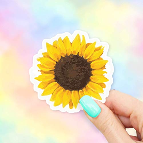 Sunflower Sticker - Laptop Sticker - Water Bottle Sticker - for Windows and Phones