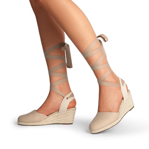 Image of DREAM PAIRS Espadrille Platform Wedge Sandals