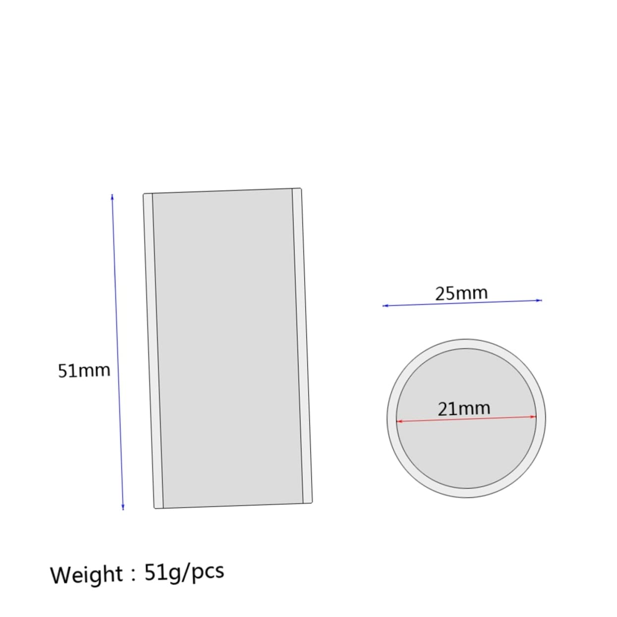 Totority Guitar Slide Guitar Accessory 5.1cm Steel String Slider Slider for Acoustic Electric