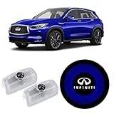 Never Fade Car LED Door Light Logo Projector Ghost Shadow Light,Compatible for Q50 Q60 Q70 QX70 QX50 QX56 QX60 QX70 QX80 EX FX G M Series Accessories (Blue)