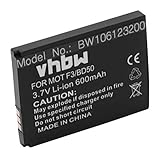 Ersetzt: 312BAT006, 100402 vhbw Li-Ion Akku 600mAh (3.7V) für schnurlos Festnetz Telefon Motorola Motofone F3, AVM Fritz! Fone MT-F, M2 wie 312BAT006, 100402.