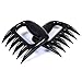 Happytimelol King Pulled Pork Shredder (Set of 2) – BBQ Meat Claws for Shredding H, Black