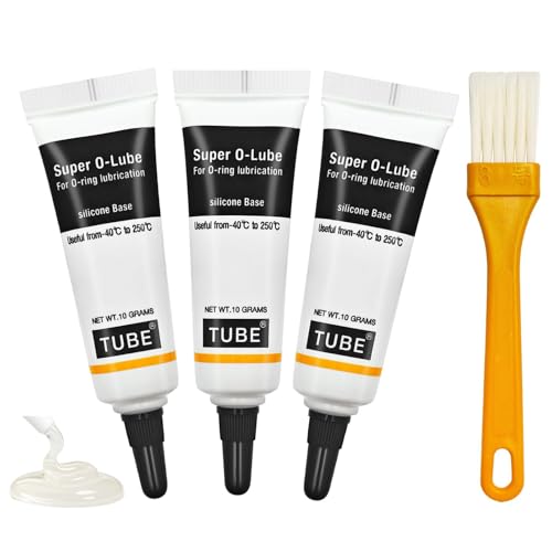 Silikonfett 3 Stück, Silikonfett für Kaffeevollautomaten,Armaturen-Fett für Dichtungen,Mehrzweckfett Schmierfett, Geeignet für Dichtungen, Ventildichtungen,Zahnräder,Lager,Trinkwasserarmaturen