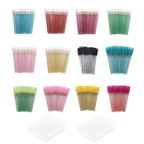 S SNUOY 602Pcs Disposable Makeup Brushes Kit 300PCS Crystal Lip Brushes+300PCS Crystal Eyelash Brushes Mascara Wands with 2Pcs Plastic Boxes Portable Cosmetic Tool Kits S SNUOY 602Pcs Disposable Makeup Brushes Kit 300PCS Crystal Lip Brushes+300PCS Crystal Eyelash Brushes Mascara Wands with 2Pcs Plastic Boxes Portable Cosmetic Tool Kits