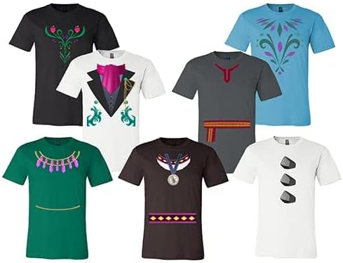 Frozen Friends Inspired Frozen - Camiseta unisex para disfraz de cosplay de Halloween para adultos, jóvenes, niños pequeños e infantes