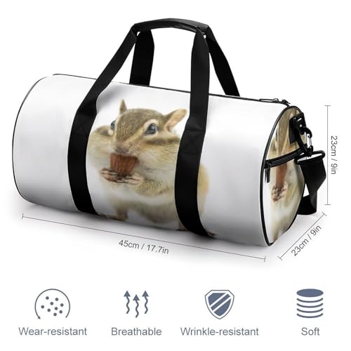 Sac weekend hamster en toile zippée pour sport et loisirs