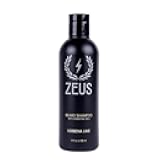 ZEUS Beard Shampoo - Cleansing & Moisturizing with Green Tea & Natural Ingredients to Soften, 8 oz (Made in USA) Verbena Lime