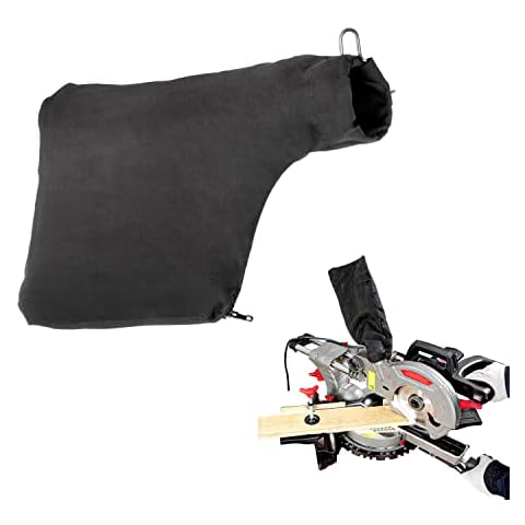 Dust Bag for Mitre Saws, Black Mitre saw Dust Bag with Zipper for easy Disposal of Dust Inside, Bag for Mitre Saws with Wire Stand, Suitable for 255 Model Cover