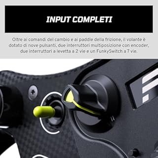 FANATEC Sim Racing CSL GT3 Volante - Impugnature Sovrastampate, Comandi Magnetici Personalizzati, Doppi Paddle Analogici, Display OLED, QR2 Lite Lato Ruota Preinstallato - PC, Xbox