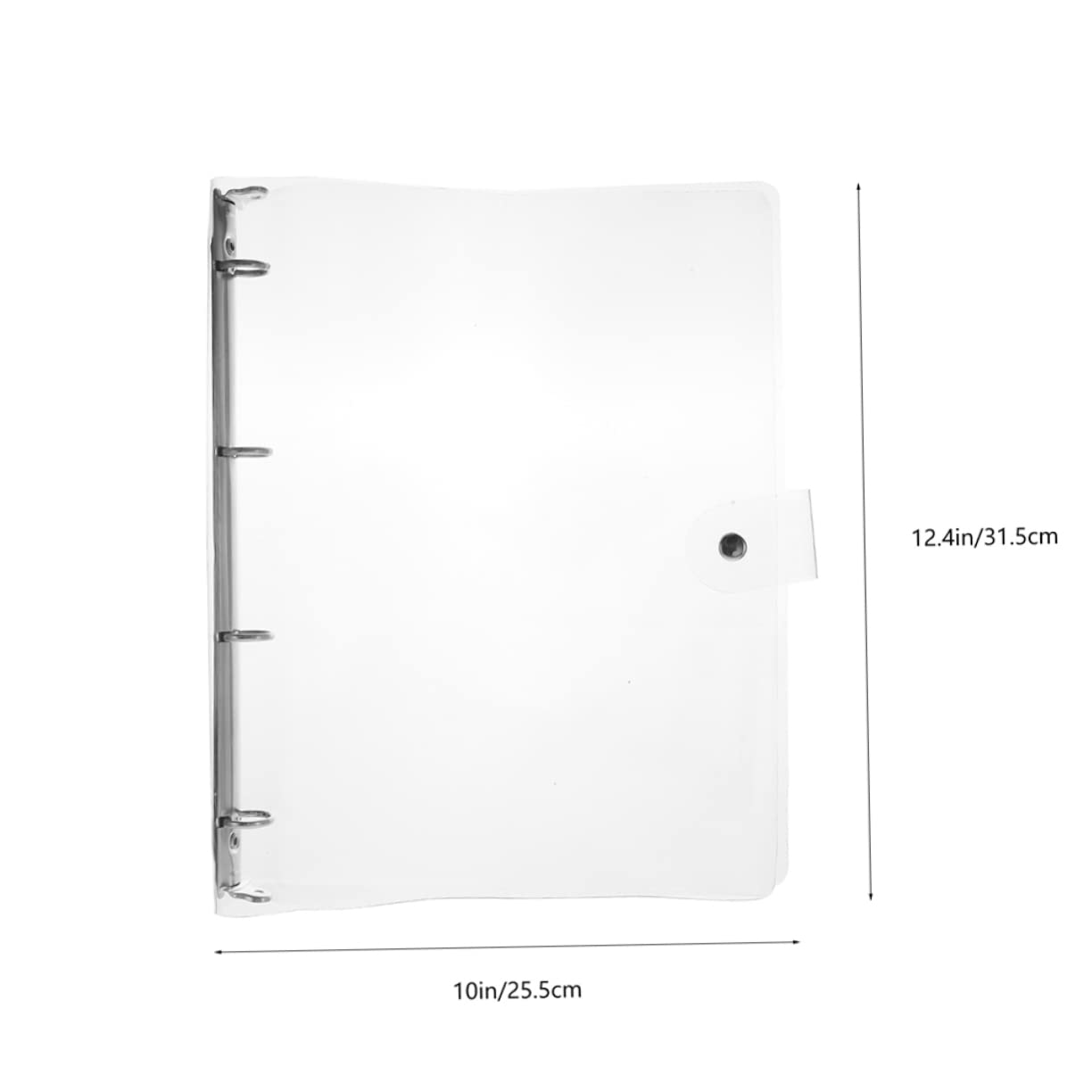 Classeur Scolaire Transparent A4 en Plastique, Lot de 2