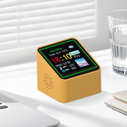 Reloj meteorológico pequeño para interior con sensor inteligente de temperatura de cama 4