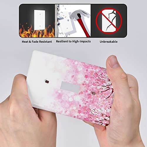 Japanese Sakura Birds On A Cherry Blossom Light Switch Cover Decorative Wall Plate 1 Gang Single Toggle Switch Plate #TOP4