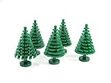  5x Custom Tannenbaum Baum Pflanze Grünzeug für LEGO® grün