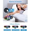 AMIR Projection Alarm Clock for Bedroom Ceiling 8.5 Large Display, 4-Level Brightness, USB Powered, Snooze & Night Mode, Alarm Clock with Projector for Wall or Ceiling Use
