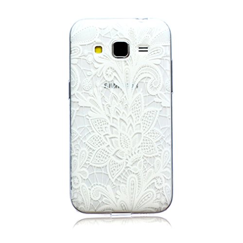 For Galaxy Core Prime SM-G360F , ivencase TPU Protective [Clear] Case Cover for Samsung Galaxy Core Prime SM-G360F G3606 G3608 G3609 + One 