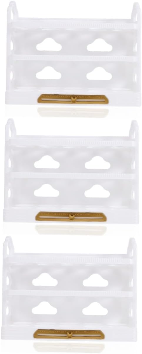 3pcs Egg Storage Box Multi-grids Egg Holder Reusable Egg Holder Eggs Storage Shelf Egg Tray for Home Fridge Egg Holder Egg Storage Holder Plastic Egg Container Egg Storage Shelf