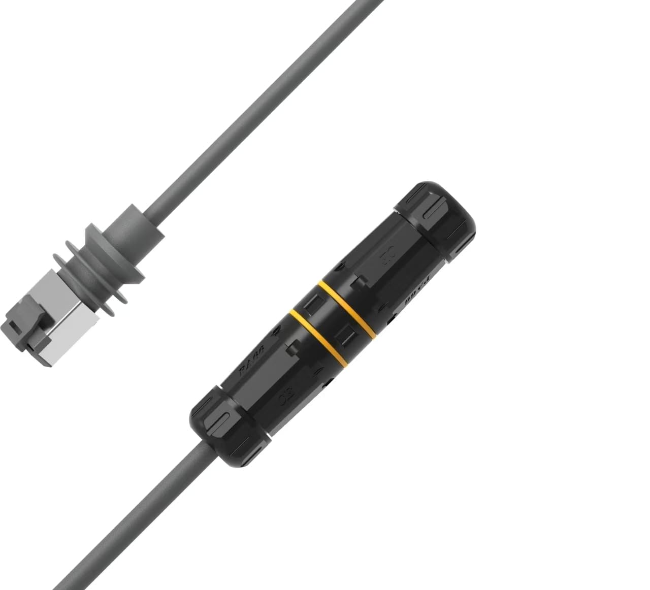 Elfcam - Adaptadores de cable Ethernet a RJ45, conectores para Starlink Gen 3G, Mini acoplador de reparación de extensión impermeable para cable Starlink Gen 3 / Mini, 30 metros