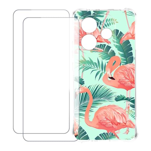 UOGNADGD Xiaomi Redmi Note 14 5G �Ƃ̌݊������� �J�X�^���J���t���P�[�X�{�����K���X�ی�t�B����2���t�� ? �Ռ��z�������h�~ (�t���~���S)