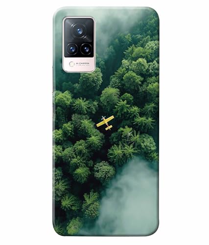 Image of Aeroplane Travel World Printed Hard Back Case Cover & Compatible for Vivo V21 5G (Multicolor) - D1805