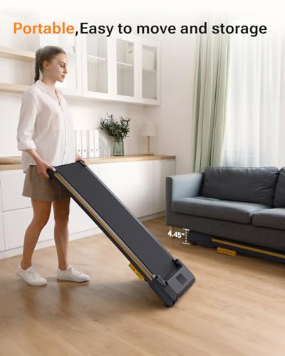Under Desk Treadmill for Home/Office, Portable with Remote Control and LED Display