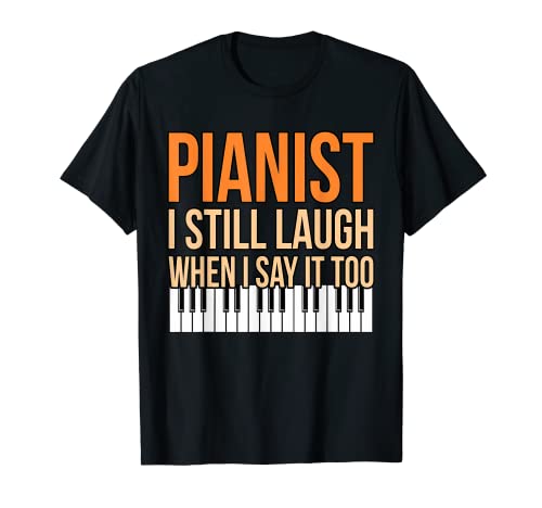 Pianista Piano Música Profesor Piano Músico Gráfico Camiseta